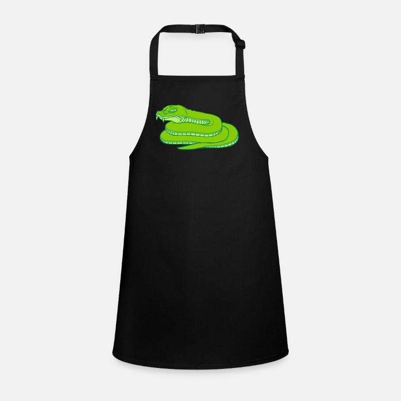 Evil Dangerous Snake Design Children's Apron