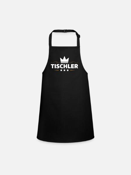 Tischler Beruf - Schürze für Kinder - Schwarz - Vorne