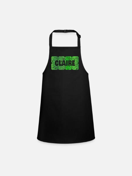 Claire - Tablier Enfant - noir - Devant