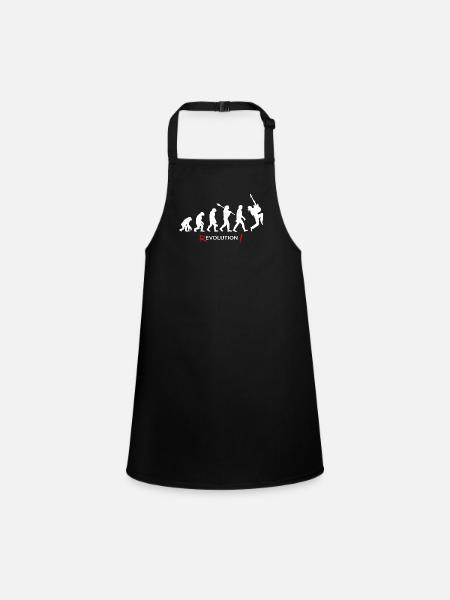 Revolution - Evolution Homme Fun Twist 08 - Tablier Enfant - noir - Devant