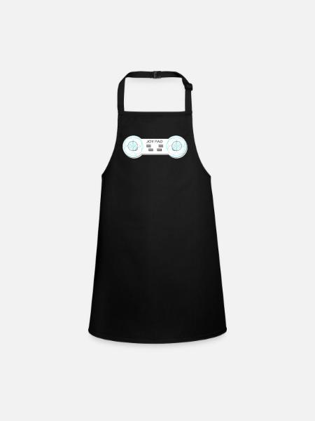 Joy Pad Boob Controller - Children's Apron - black - Front