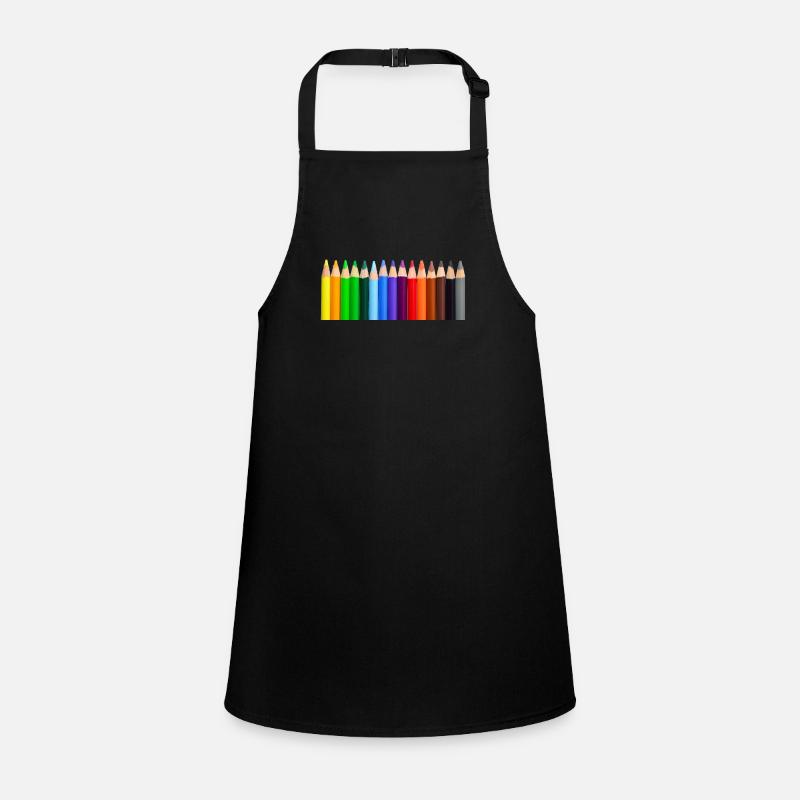 Bunte Stifte Schürze für Kinder