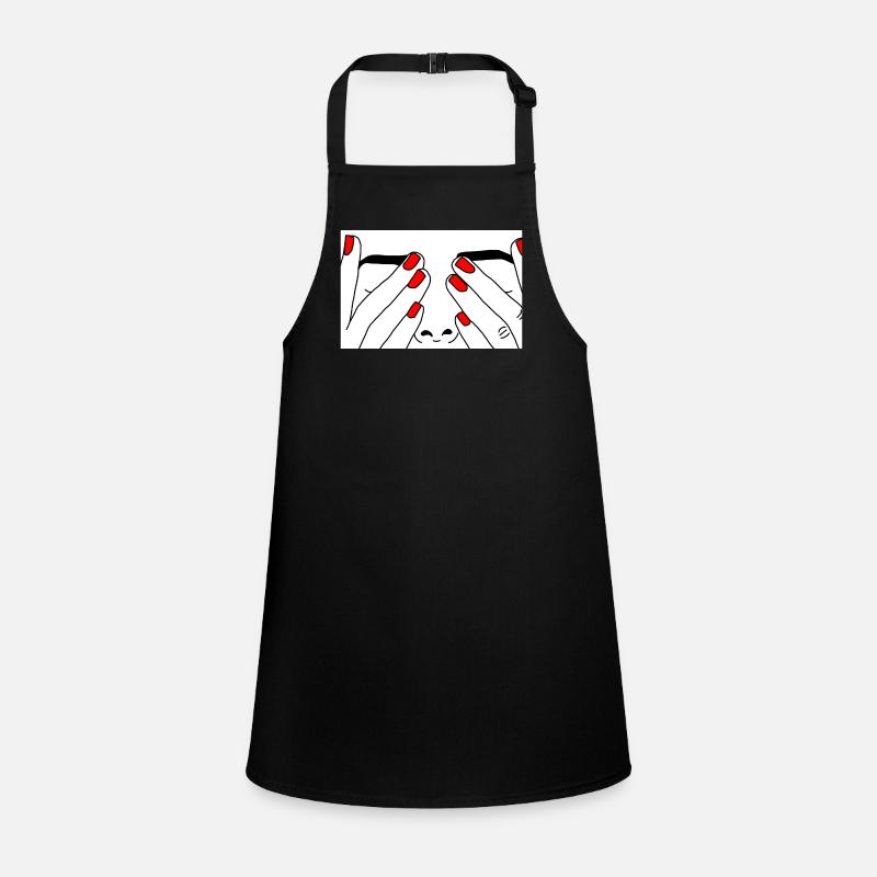 Face red nail Children's Apron