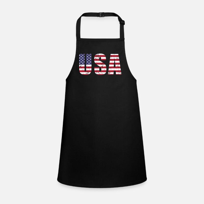usa flag font vintage Tablier Enfant