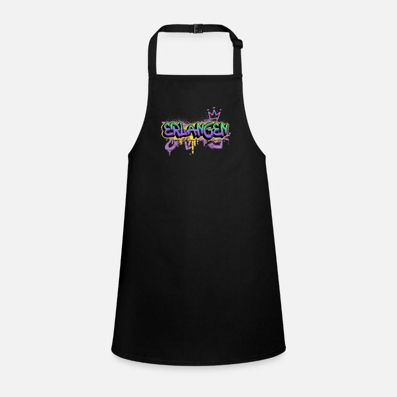 Erlangen Germany City Graffiti Spray Sprayer Children's Apron