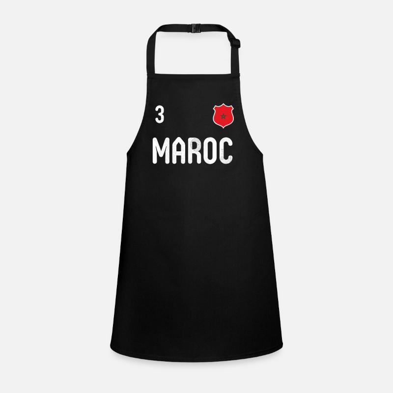Teeshirt Maroc avec le numéro 3 Tablier Enfant