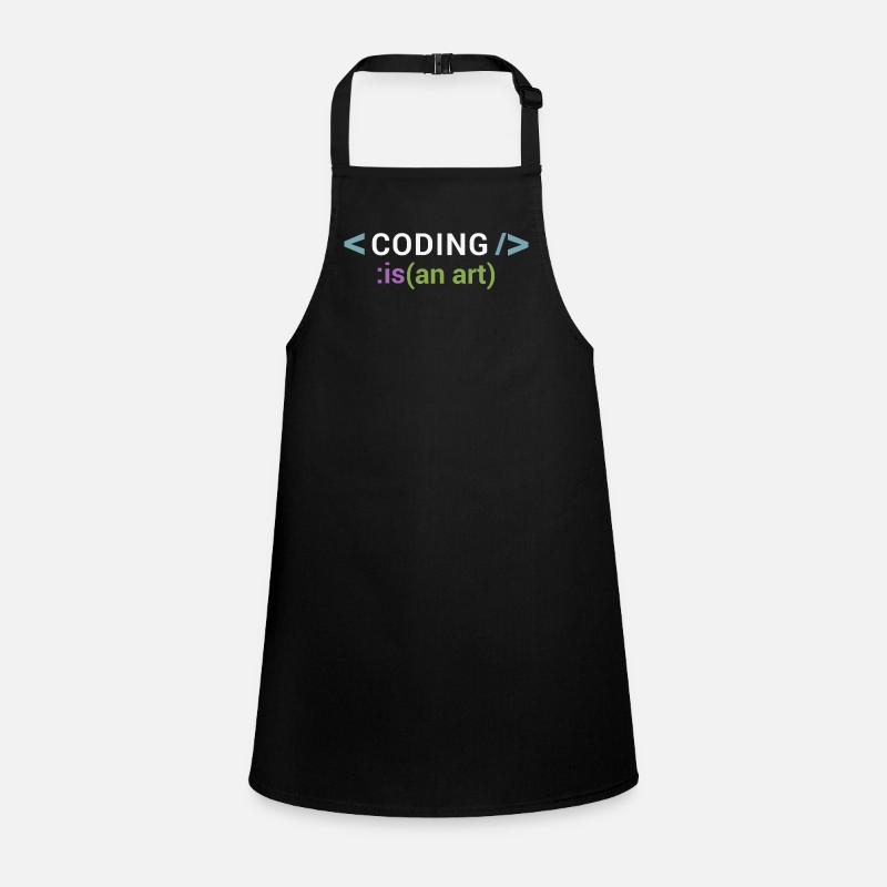 Coding is an art Children's Apron