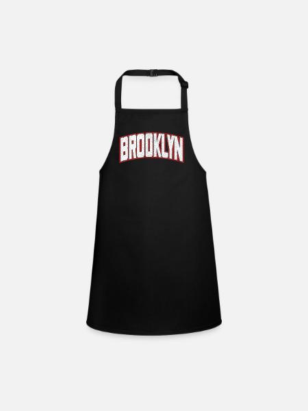 Brooklyn - Tablier Enfant - noir - Devant