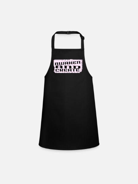 learning present birthday present birthday quote - Children's Apron - black - Front