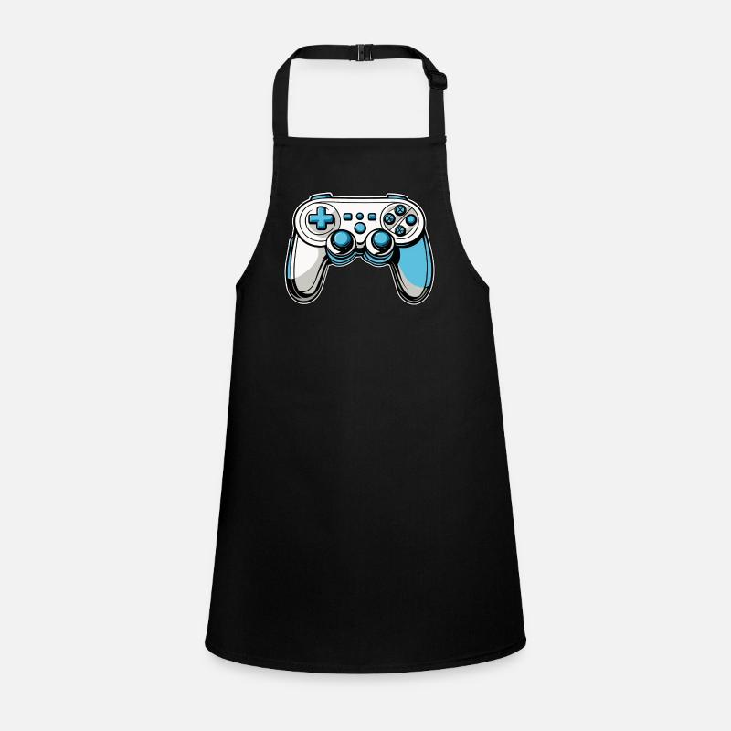 Controller Blue Illustration Children's Apron