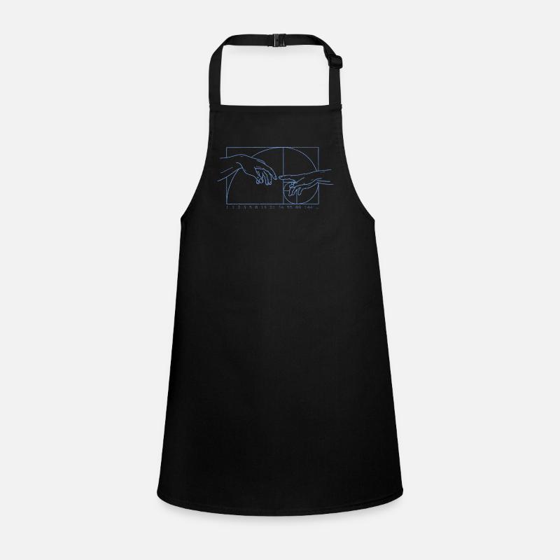 Math Art Geometry Fibonacci Spiral Children's Apron