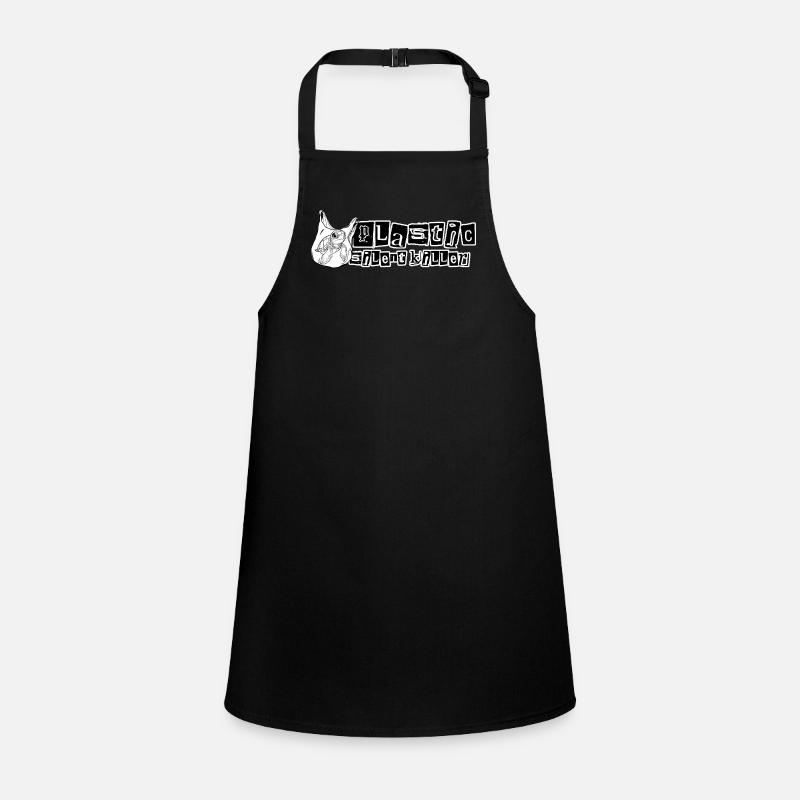Plastik // Stiller Killer // Illustration Schürze für Kinder