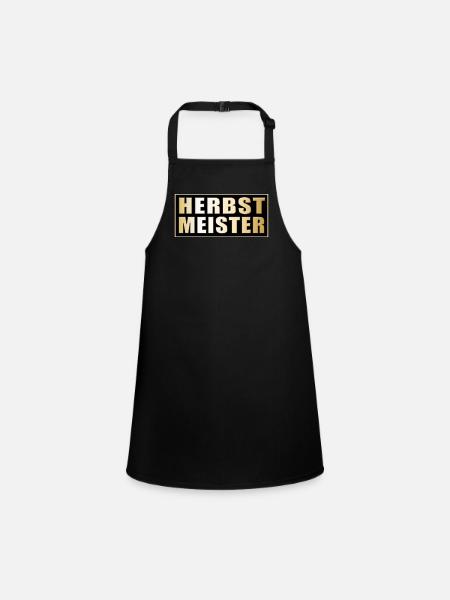 Herbstmeister - Children's Apron - black - Front