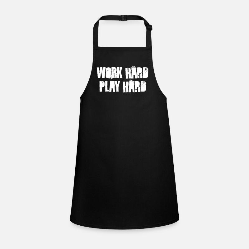 work hard play hard Children's Apron