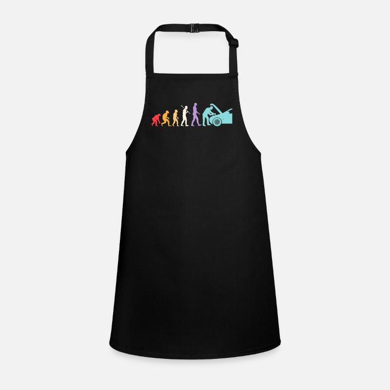 Evolution Mechanic Humor Mechanic Garage Children's Apron