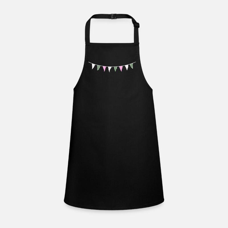 Pink and Green Bunting Children's Apron
