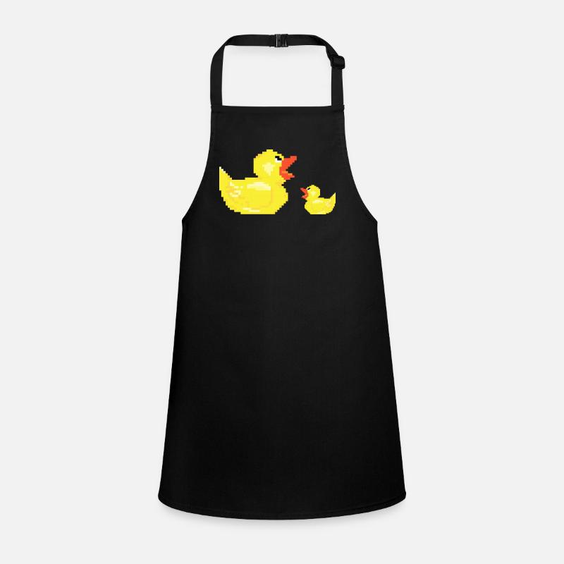 Ente Mutter mit Kind Kücken jung Geschenk Duck Schürze für Kinder
