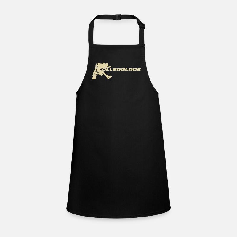 rollerblader silhouette hell Schürze für Kinder