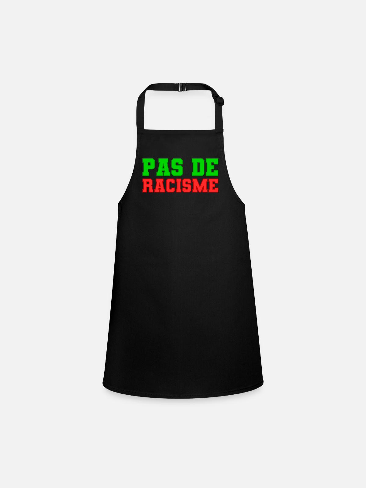 Pas de racisme! - Tablier Enfant - noir - Devant