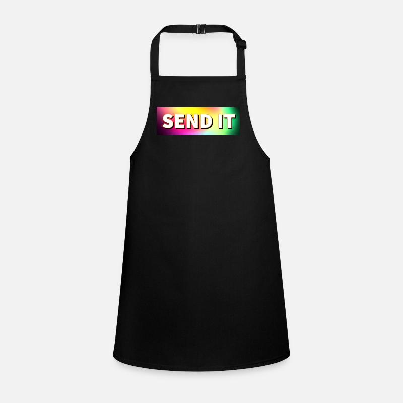 SEND IT box logo Children's Apron