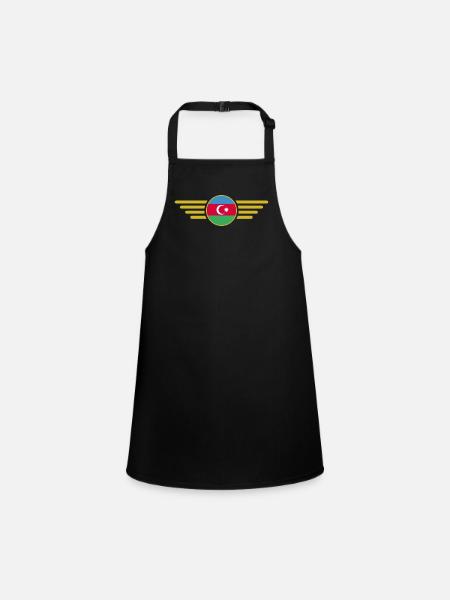 J’aime l’Azerbaïdjan, l’élégance style design T-Shi - Tablier Enfant - noir - Devant