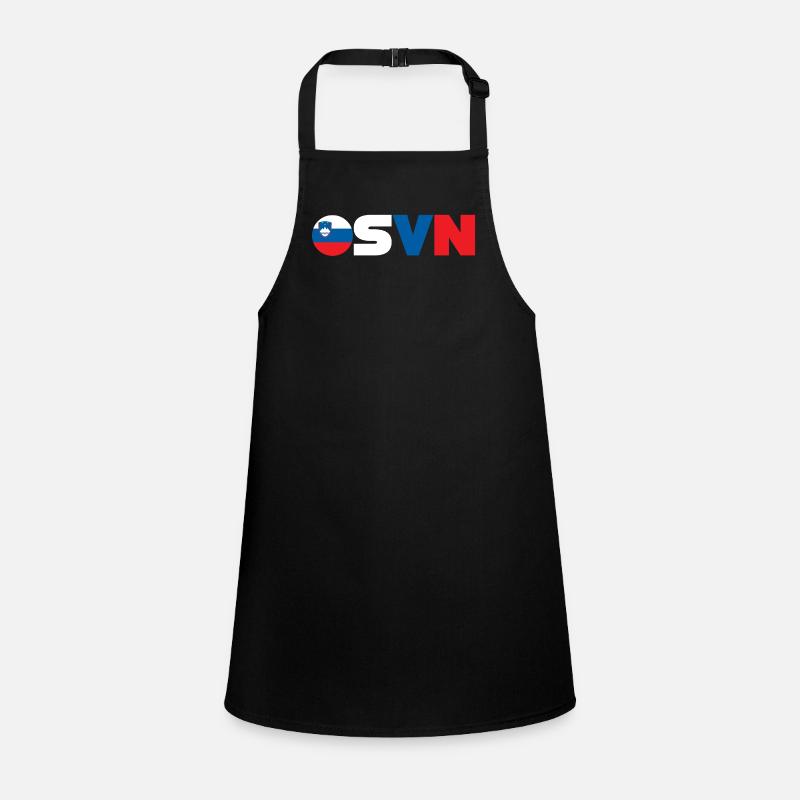 Slovenia - Children's Apron - black