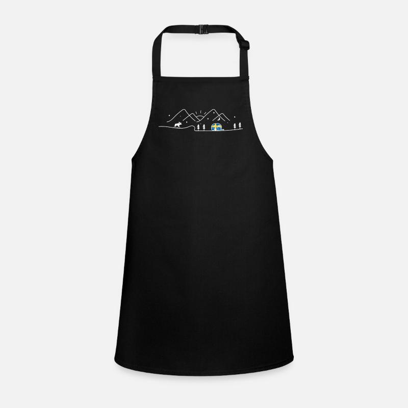 Suède Camping Caravan Sverige Design Tablier Enfant