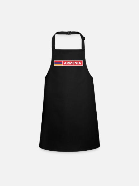 Armenia Flag - Children's Apron - black - Front