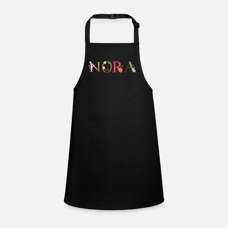 NORA name decorated with flowers Children's Apron