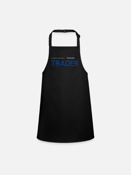Trading Futures Exchange Trader - Children's Apron - black - Front