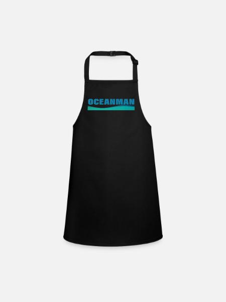 OCEANMAN - Children's Apron - black - Front