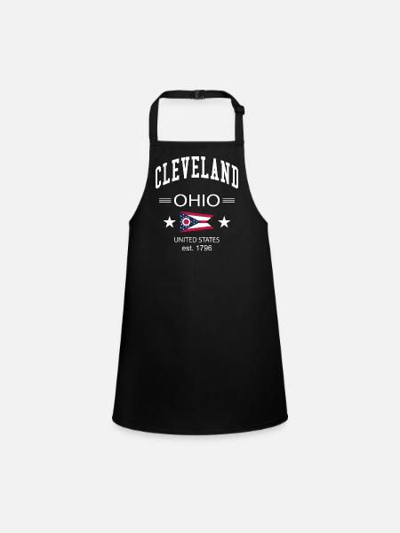 Cleveland - Tablier Enfant - noir - Devant