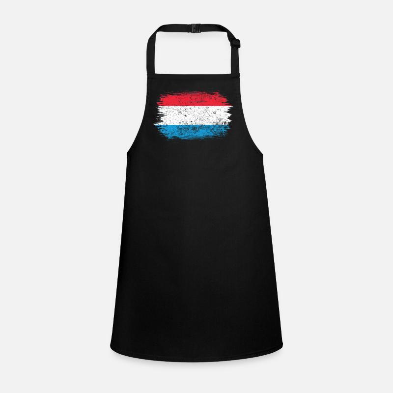 Coup de pinceau Drapeau néerlandais Tablier Enfant