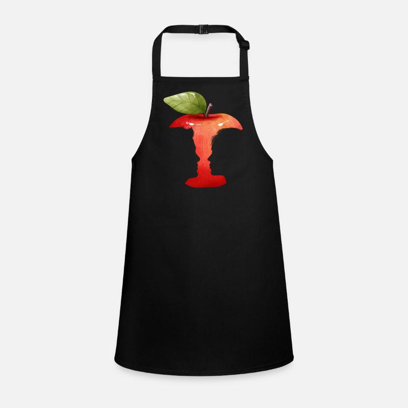 pomme Silhouette visage Tablier Enfant