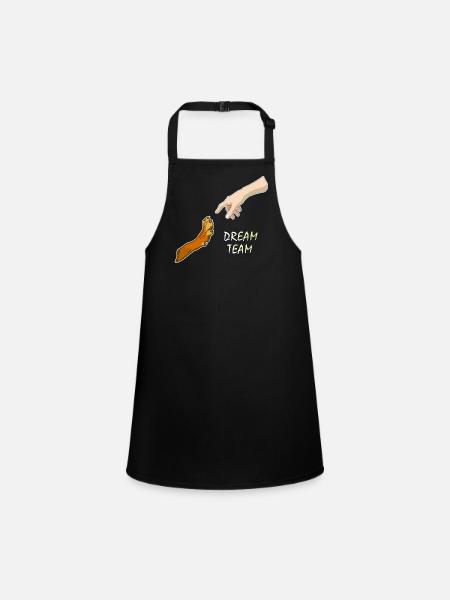 Dream Team - Children's Apron - black - Front