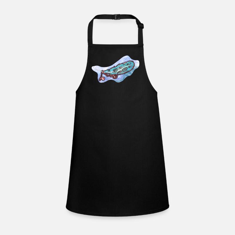 Plume bleu mystique avec ornements Tablier Enfant