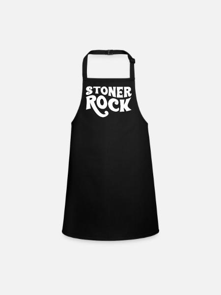 Stoner Rock Typografie-Design - Schürze für Kinder - Schwarz