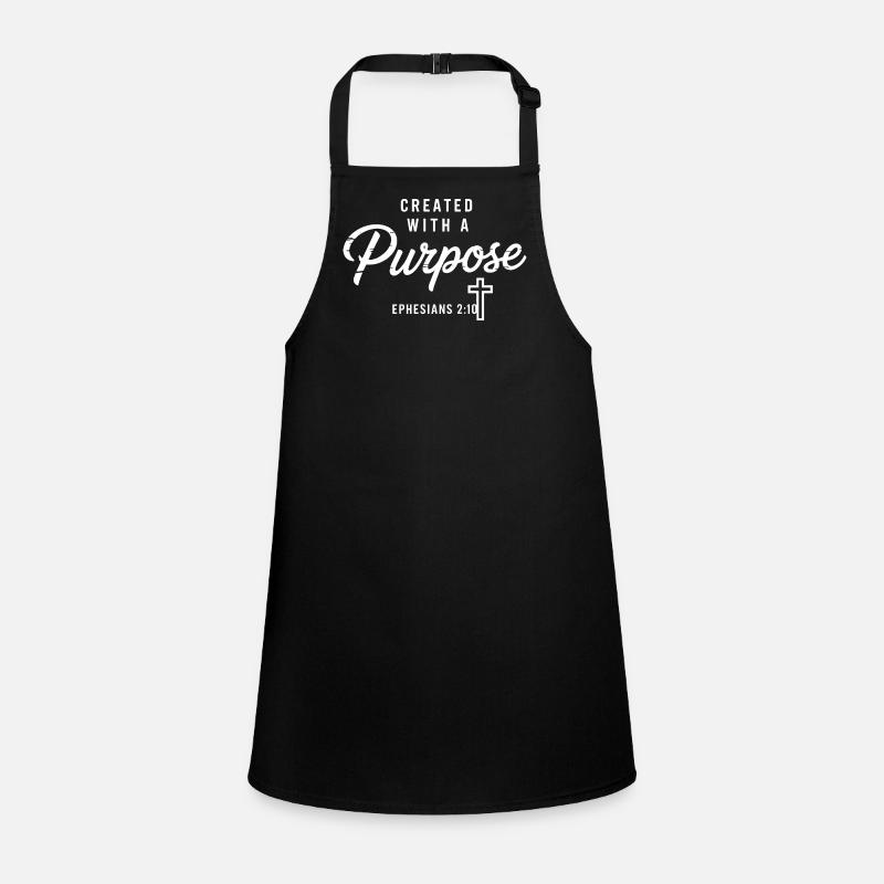 Purposeful Faith Cross Typography Children's Apron