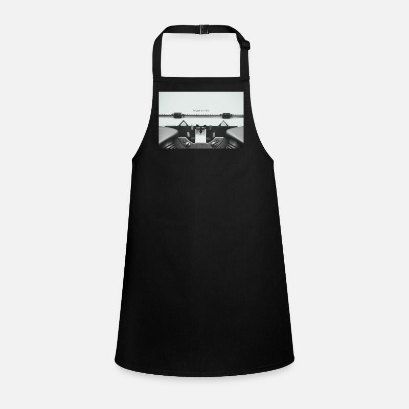 One Page At A Time Typewriter Design Children's Apron