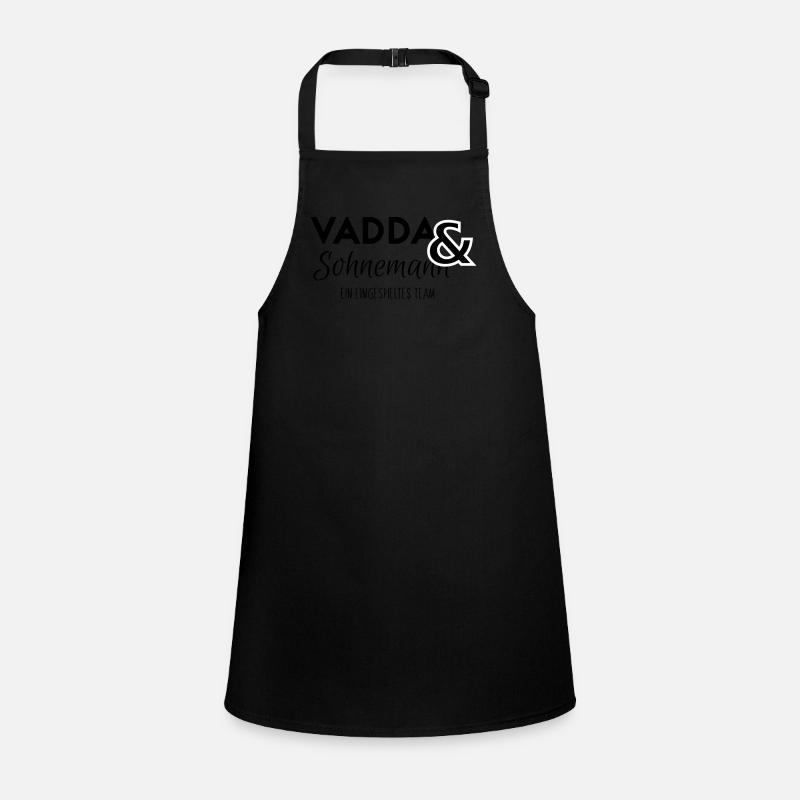 Father and son a team gift idea Children's Apron
