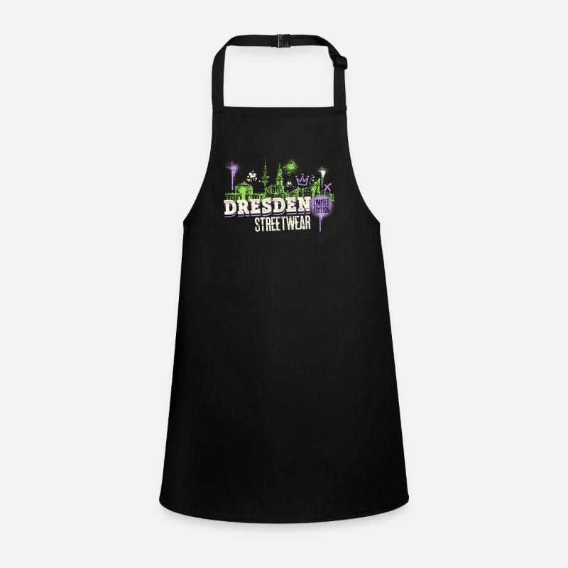 Dresden Skyline City Germany Graffiti Children's Apron