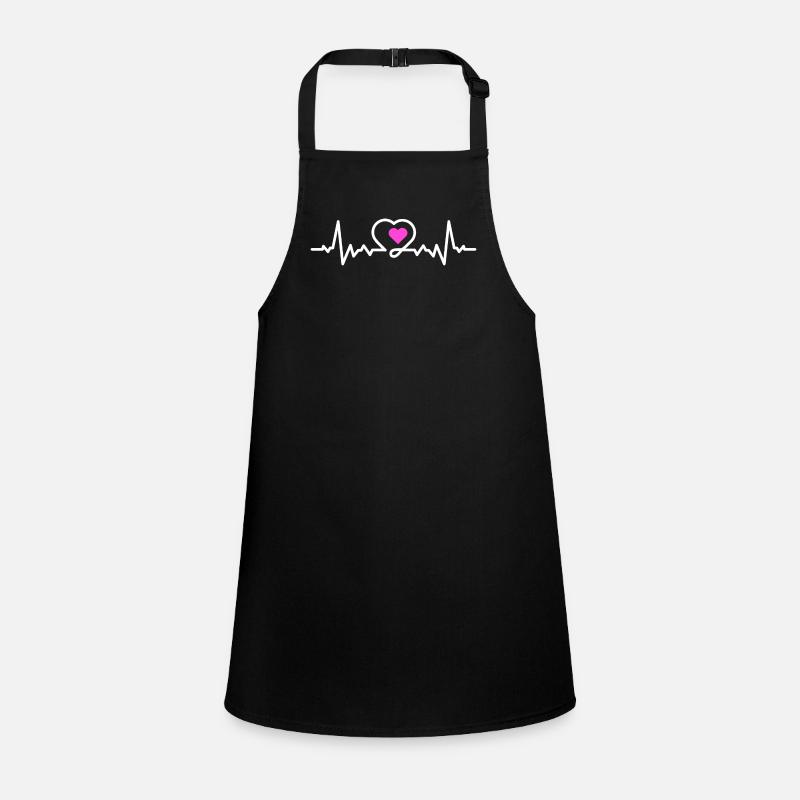 Fréquence cardiaque d’amour Tablier Enfant