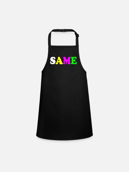 Same - Tablier Enfant - noir - Devant