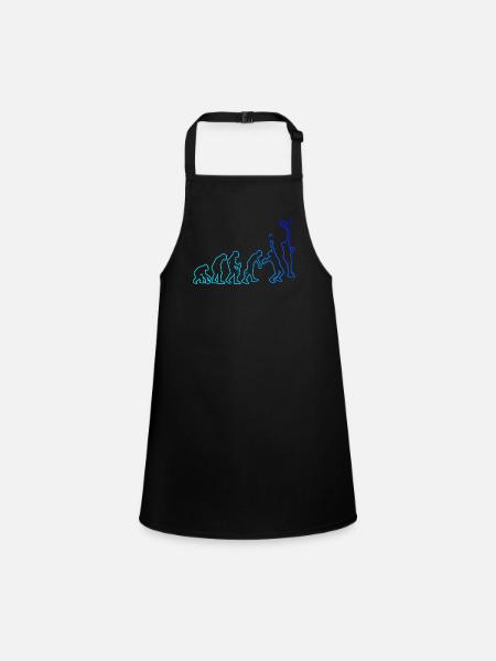 Paddle Racket Paddle Court Paddle Tennis Racket - Children's Apron - black - Front