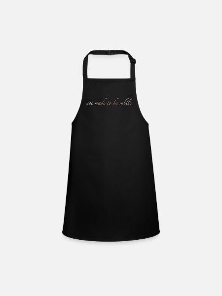 not made to be subtle - Children's Apron - black - Front