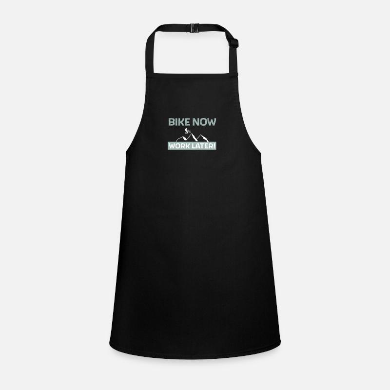 Bike now - work later Children's Apron