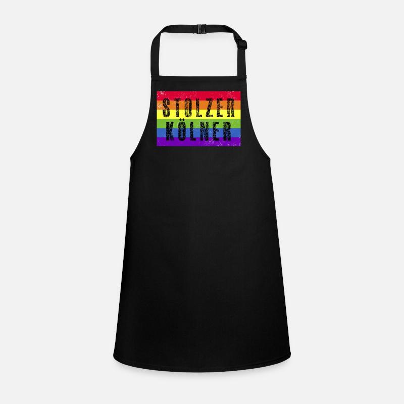 Stolzer Kölner - Regenbogenfahne Schürze für Kinder