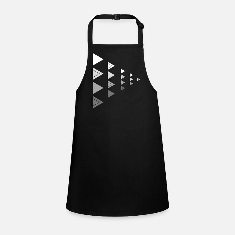 Dreiecke Grau Horizontale Pfeil Dekoration Schürze für Kinder