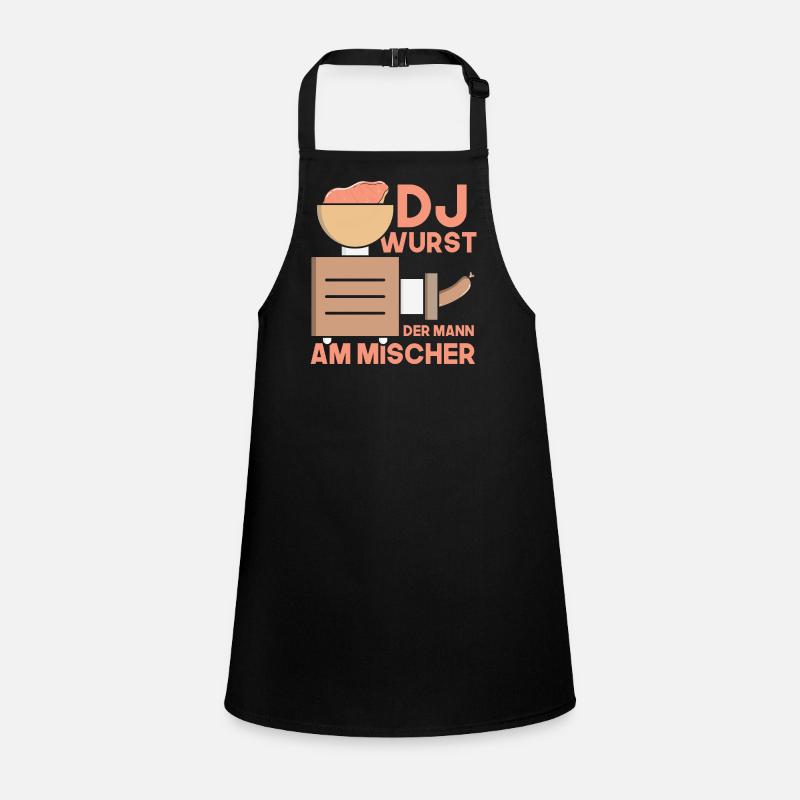 Dj wurst der mann am mischer Metzger Schürze für Kinder