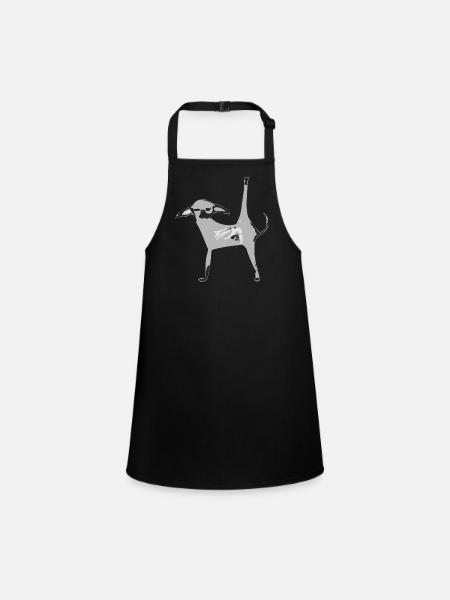 Cosmo le chiwawa gris - Tablier Enfant - noir - Devant